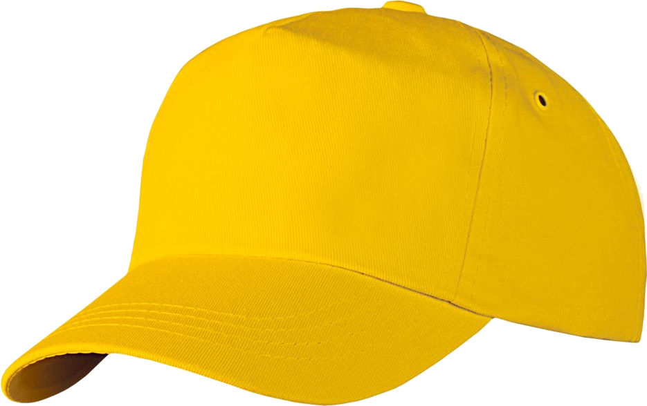 Yellow Baseball Cap Isolated PNG Image