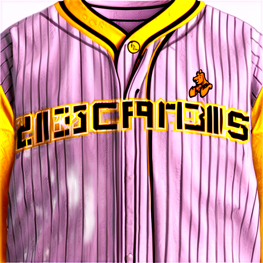 Yellow Baseball Jersey Png Rno91 PNG Image