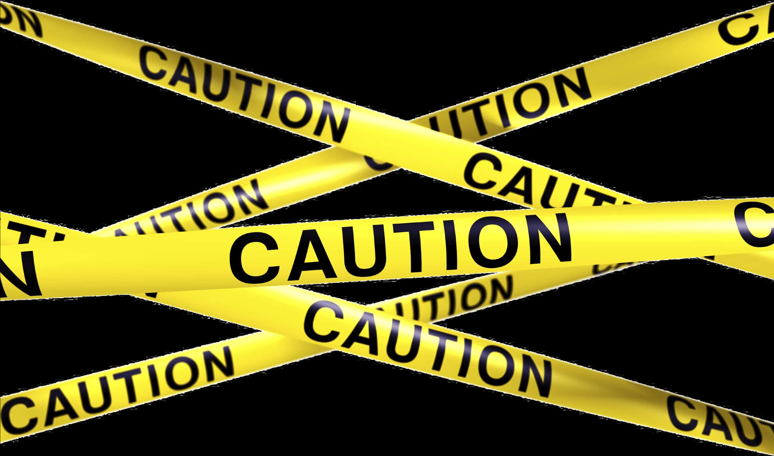 Yellow Black Caution Tape Background PNG Image