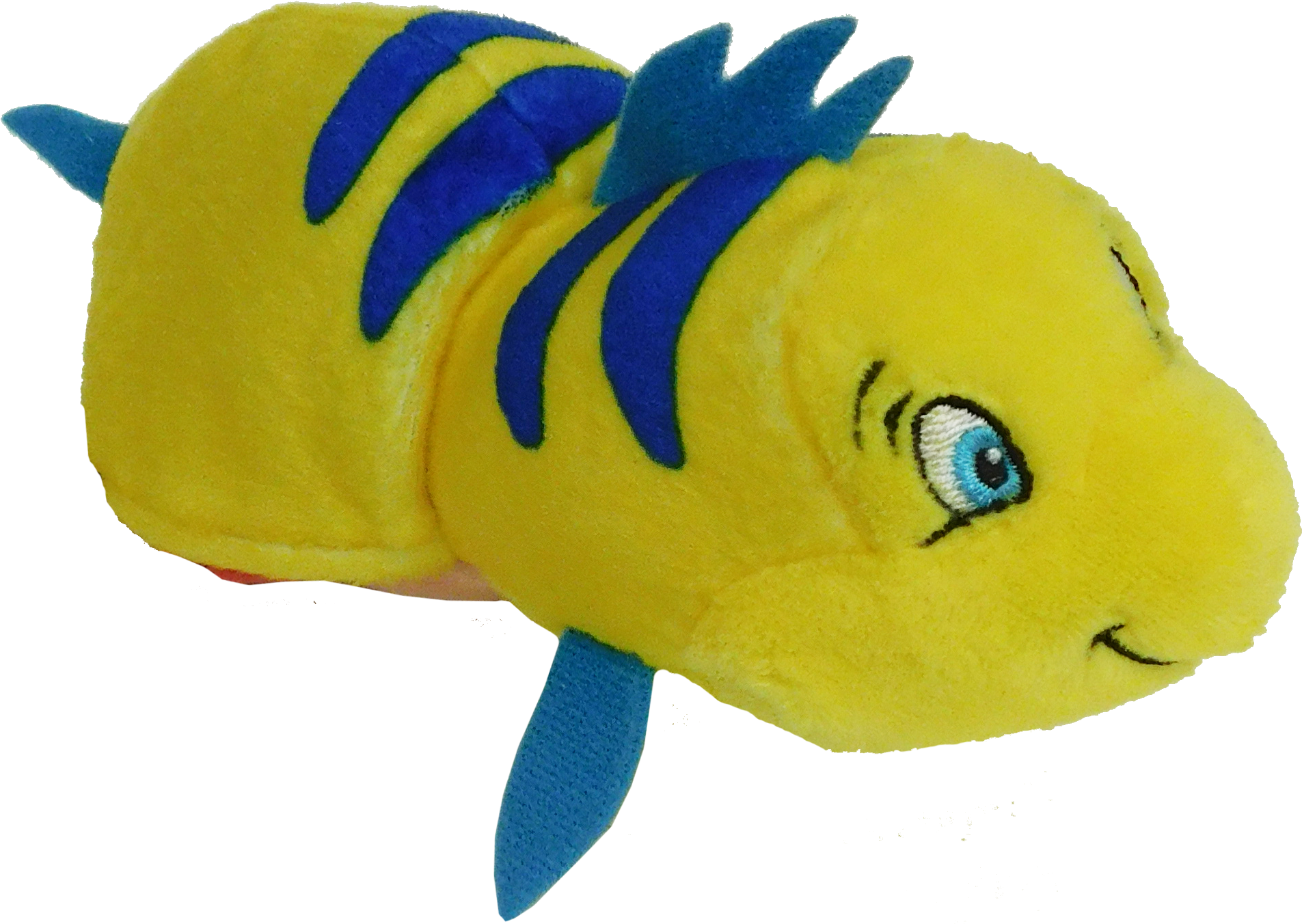 Yellow Blue Plush Fish Toy PNG Image