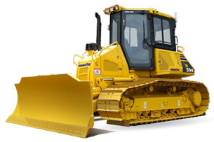 Yellow Bulldozer Isolated PNG Image