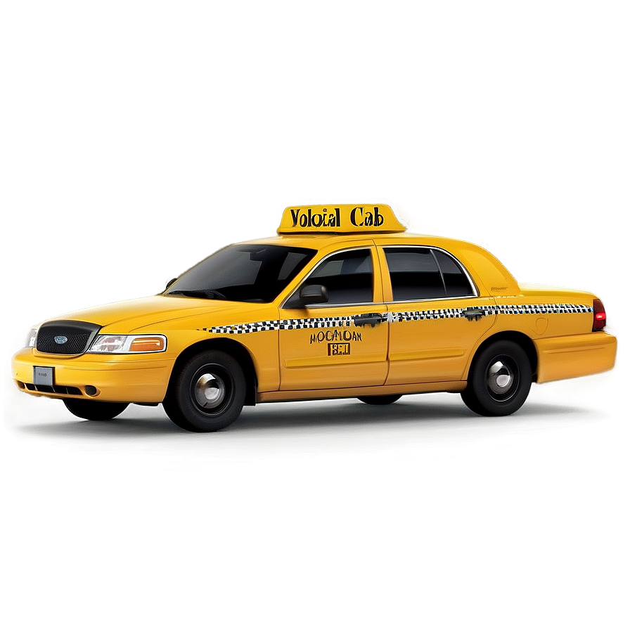 Yellow Cab Taxi Car Png 84 PNG Image