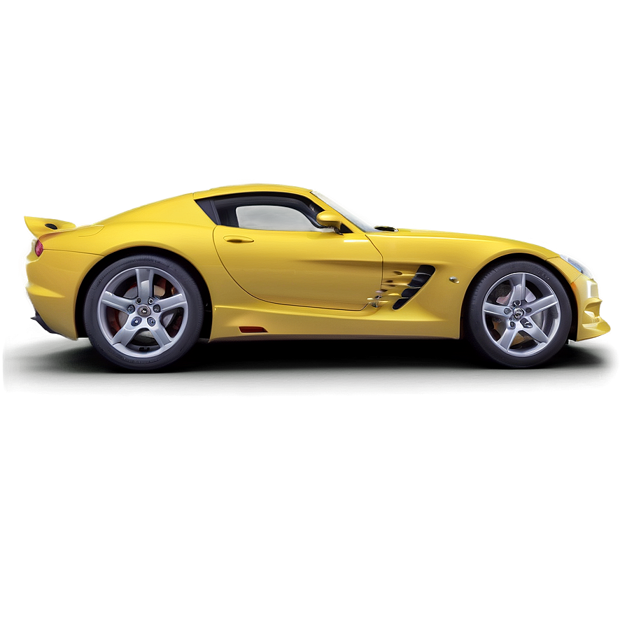 Yellow Car With Spoiler Png 52 PNG Image