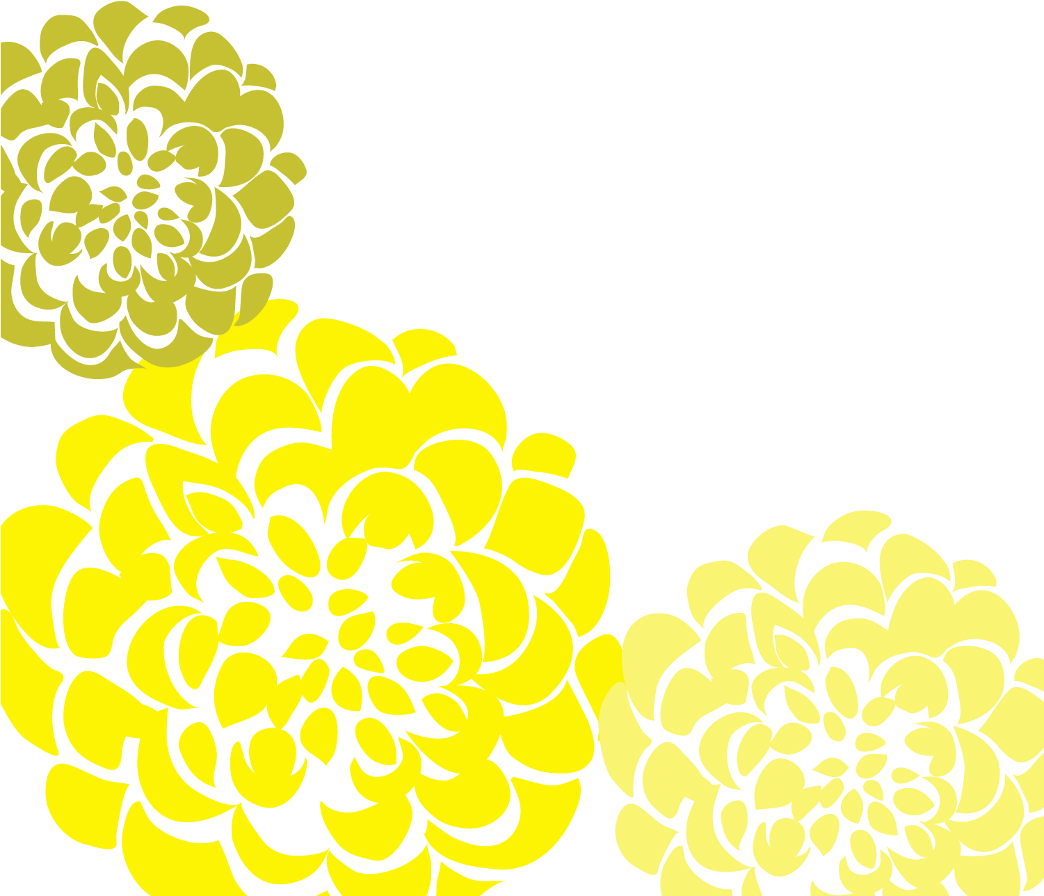 Yellow Chrysanthemum Graphic Design PNG Image