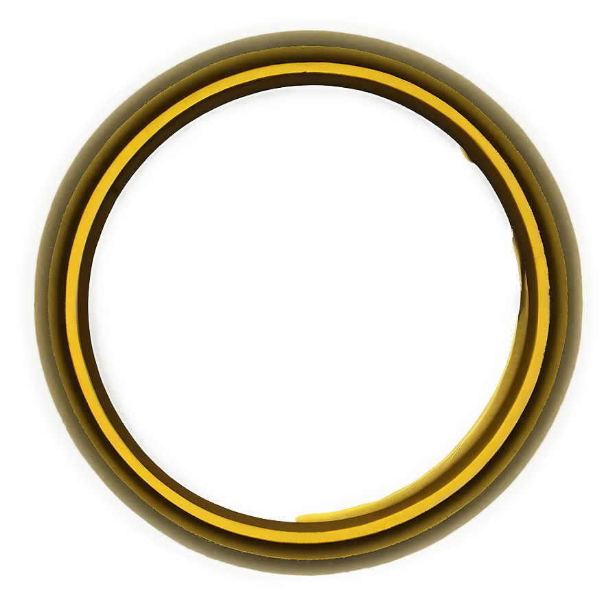 Yellow Circle D PNG Image