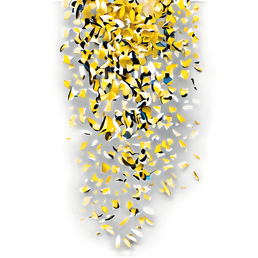 Yellow Confetti Png Dvu PNG Image