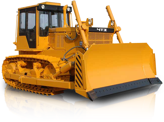 Yellow Construction Bulldozer PNG Image