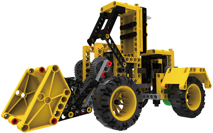 Yellow Construction Bulldozer Model PNG Image