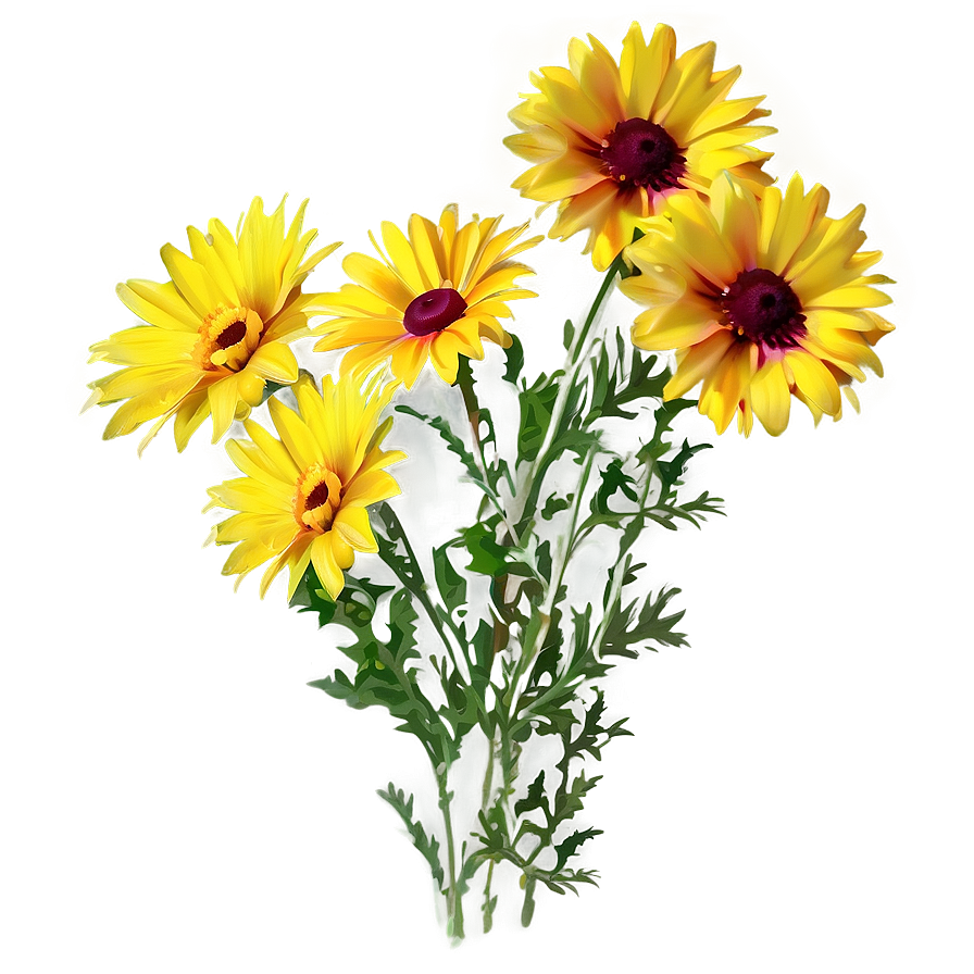 Yellow Daisy Bouquet Png Ptl70 PNG Image