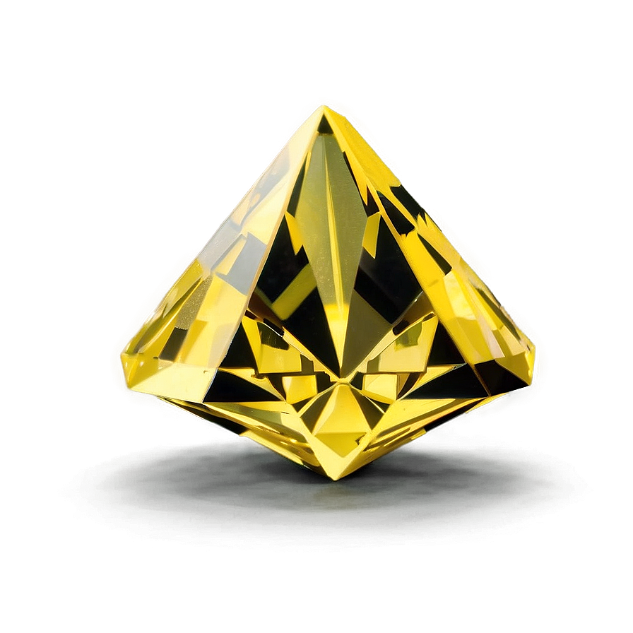 Yellow Diamond In 3d Png Rlg65 PNG Image