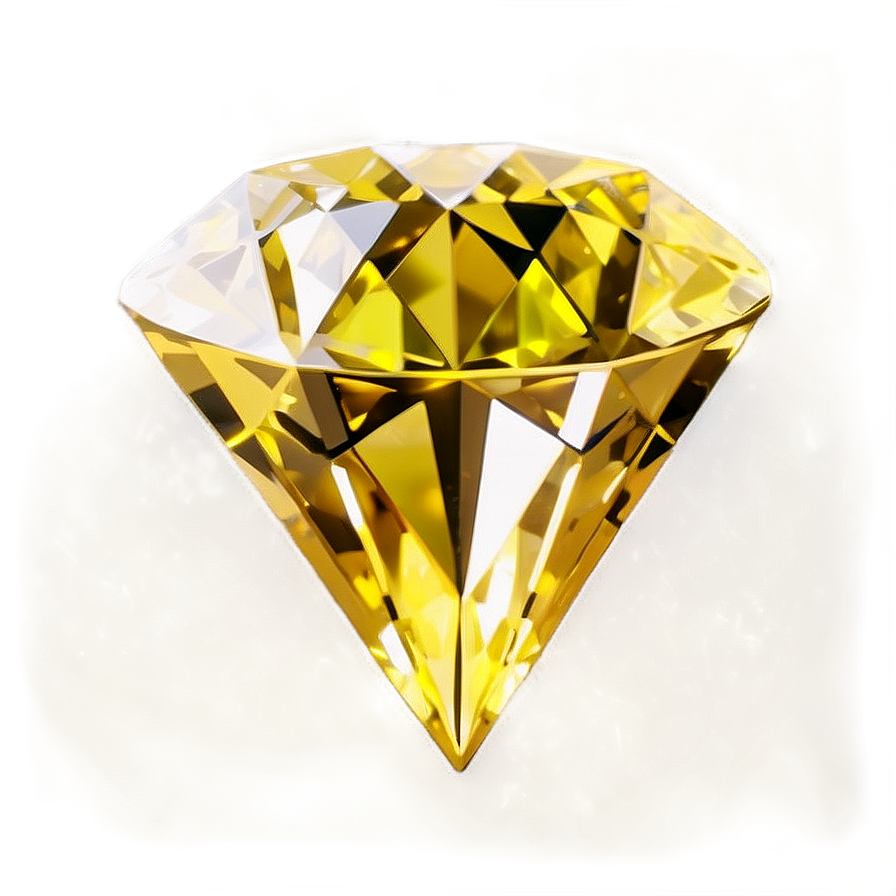 Yellow Diamond With Sparkles Png 9 PNG Image