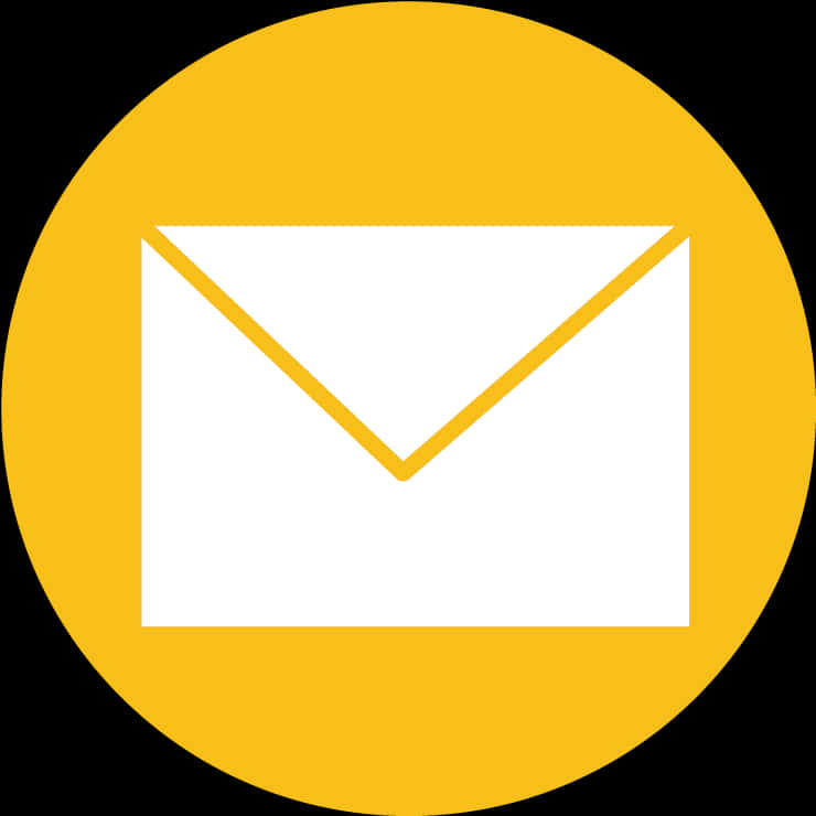 Yellow Envelope Icon PNG Image