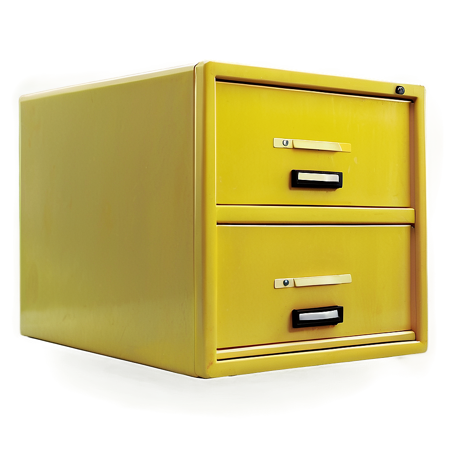 Yellow Filing Cabinet Png 15 PNG Image