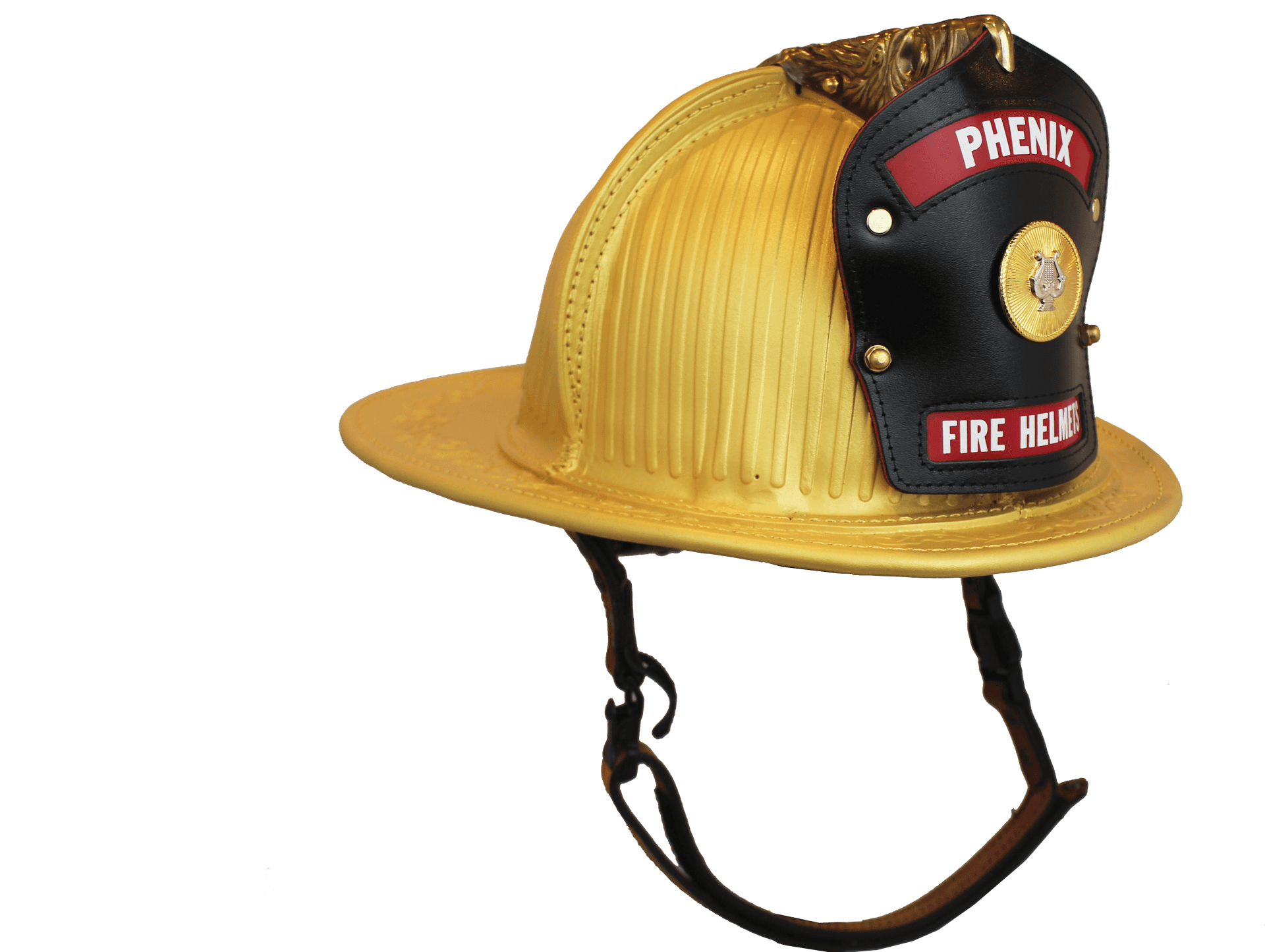 Yellow Firefighter Helmet Profile PNG Image