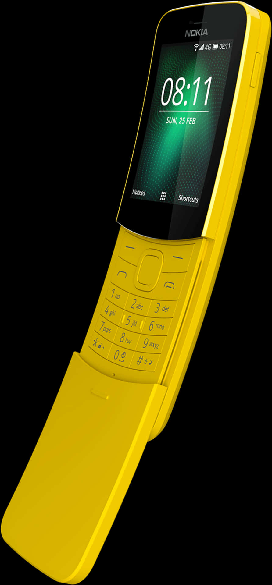 Yellow Flip Phone Nokia PNG Image