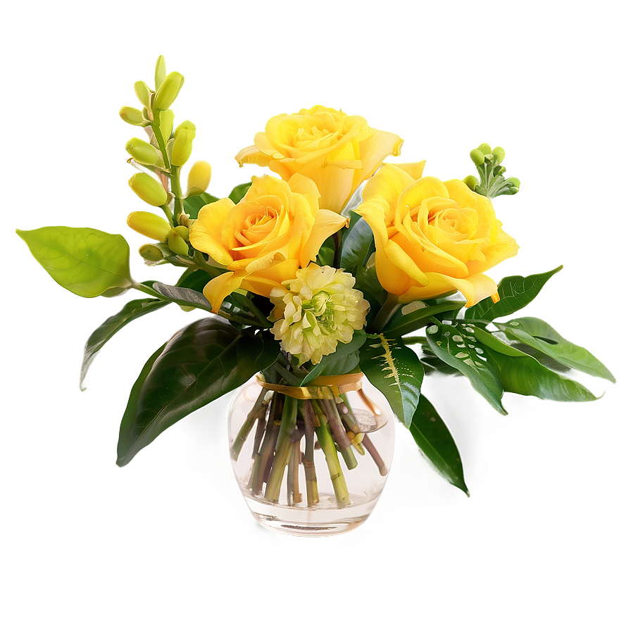 Yellow Flower Arrangement Png Lov PNG Image