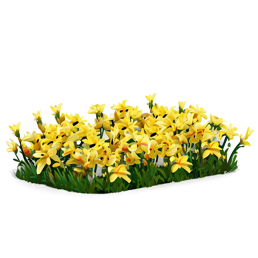 Yellow Flower Field Png 20 PNG Image