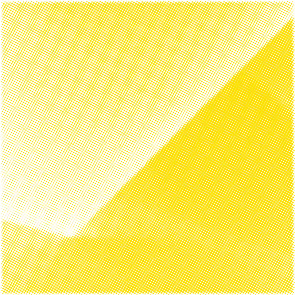 Yellow Halftone Gradient Texture PNG Image