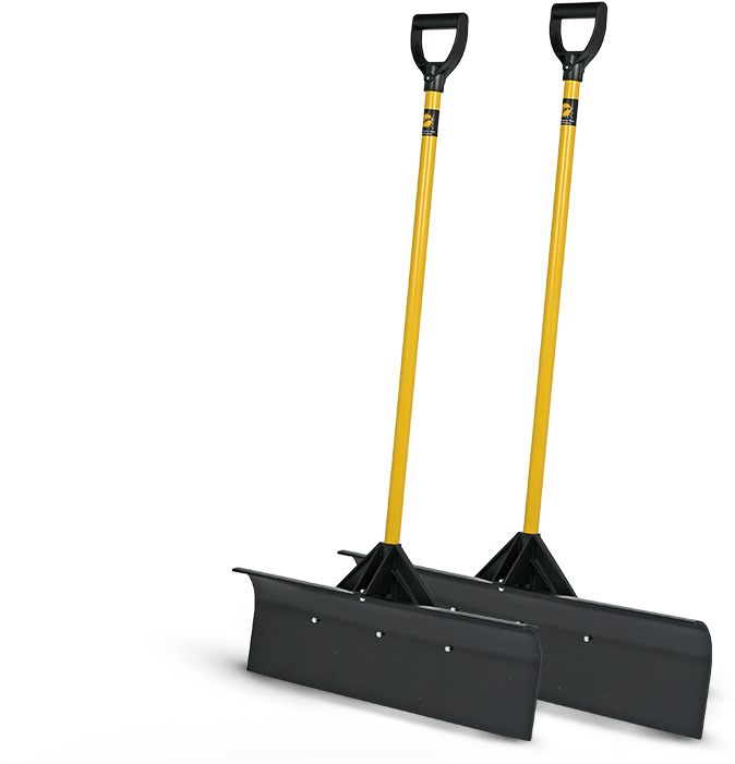 Yellow Handled Snow Shovels PNG Image