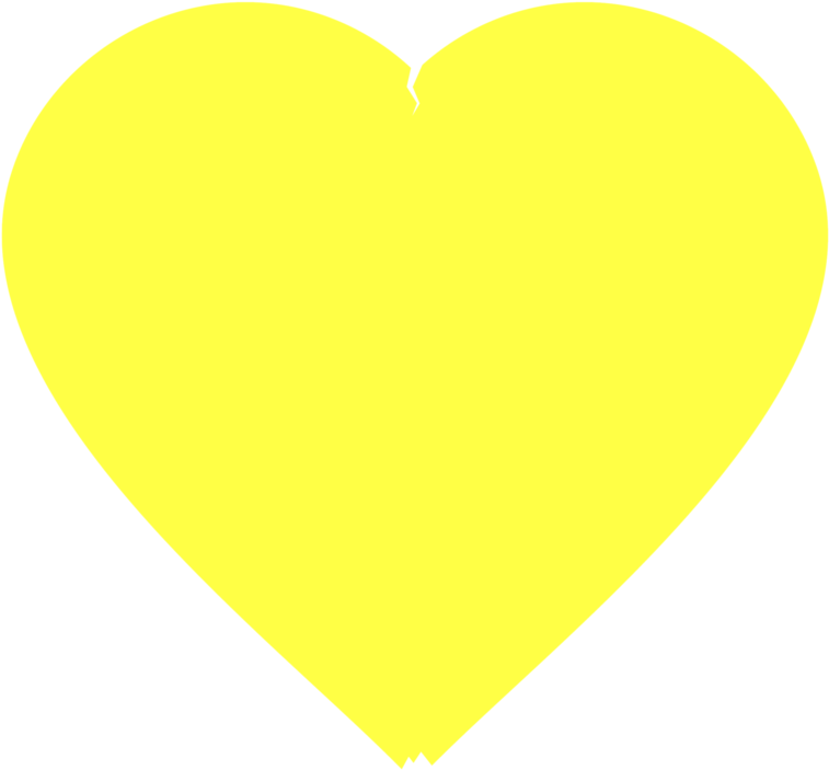 Yellow Heart Emoji Illustration PNG Image