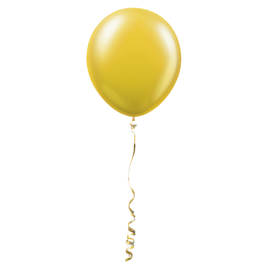 Yellow Helium Balloon Png Jma PNG Image