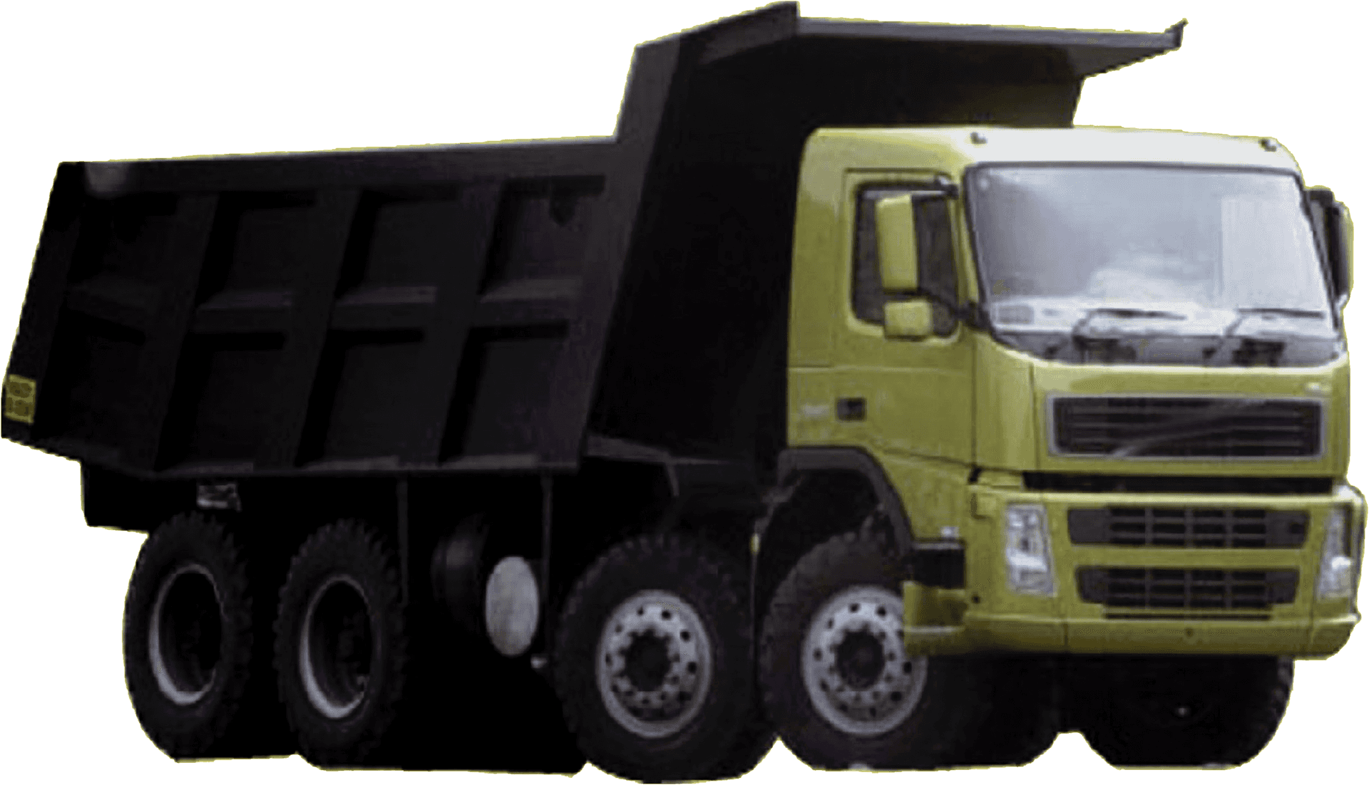 Yellow Indian Dump Truck PNG Image