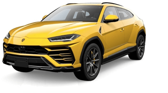 Yellow Lamborghini Urus S U V PNG Image