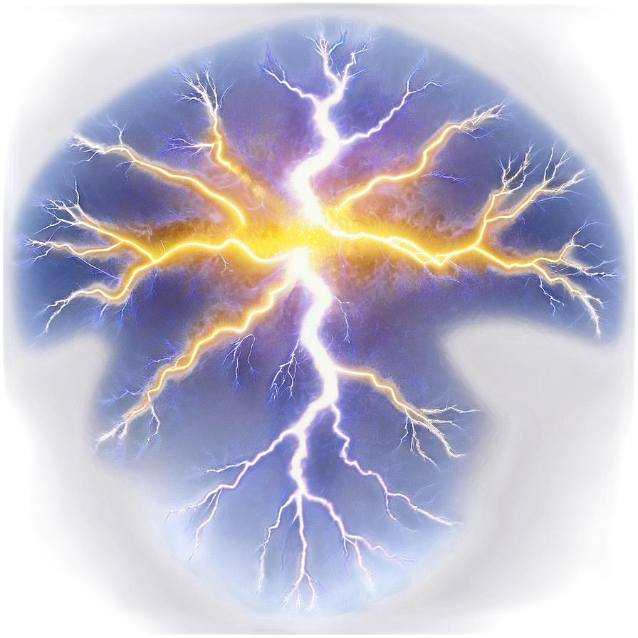 Yellow Lightning Energy Png Aht75 PNG Image