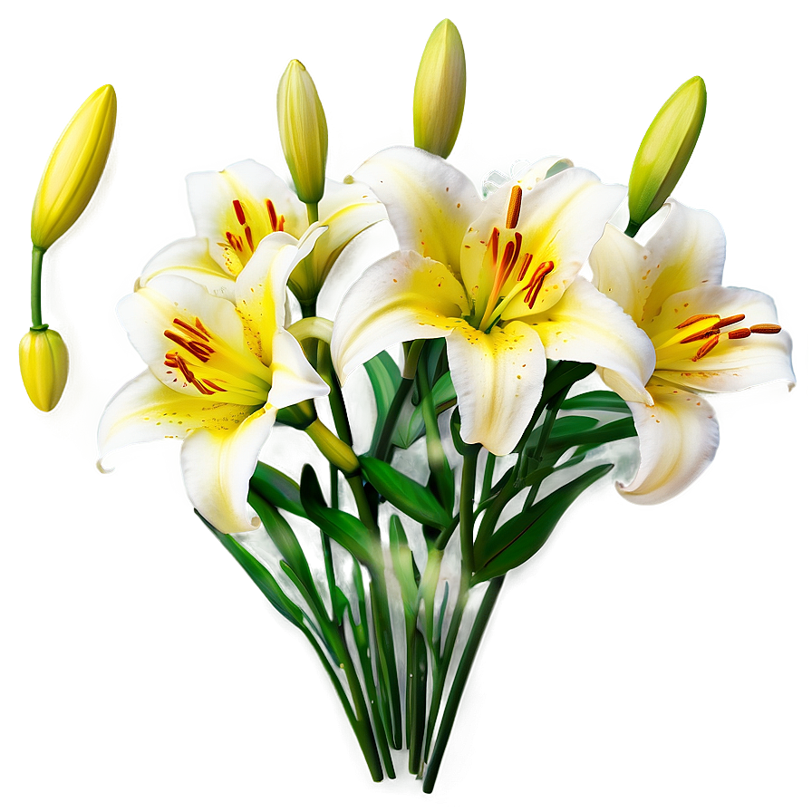 Yellow Lilies Png Raf PNG Image