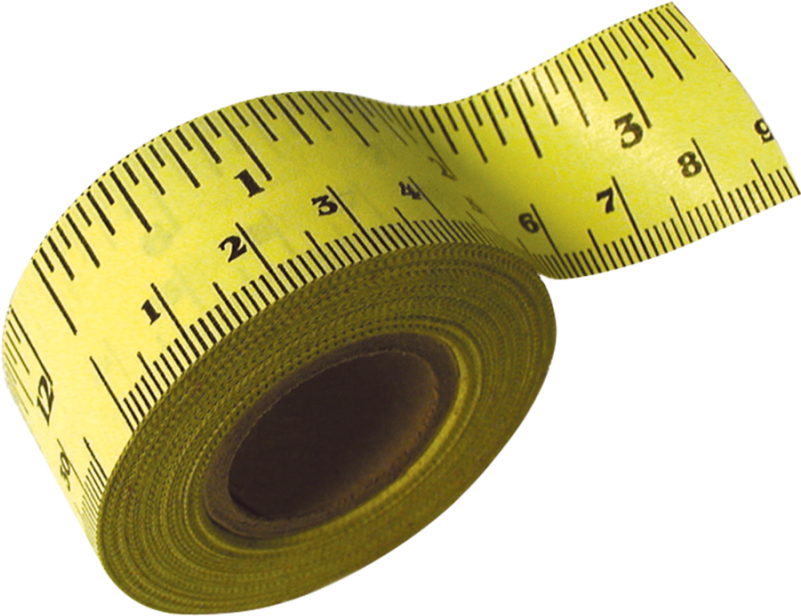 Yellow Measuring Tape Rolled Up PNG Image