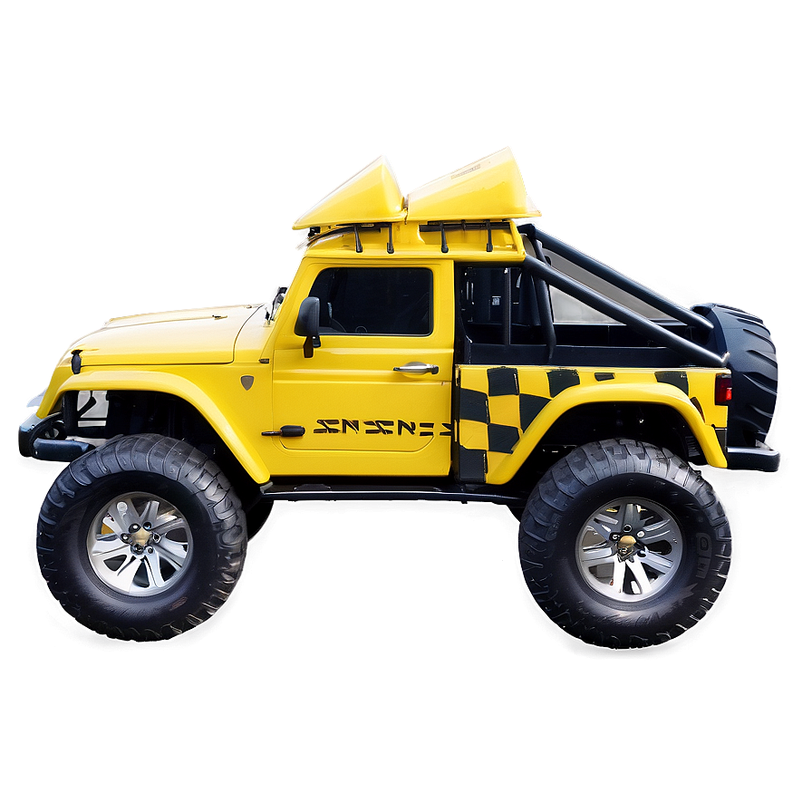 Yellow Off-road Car Png Ndn PNG Image