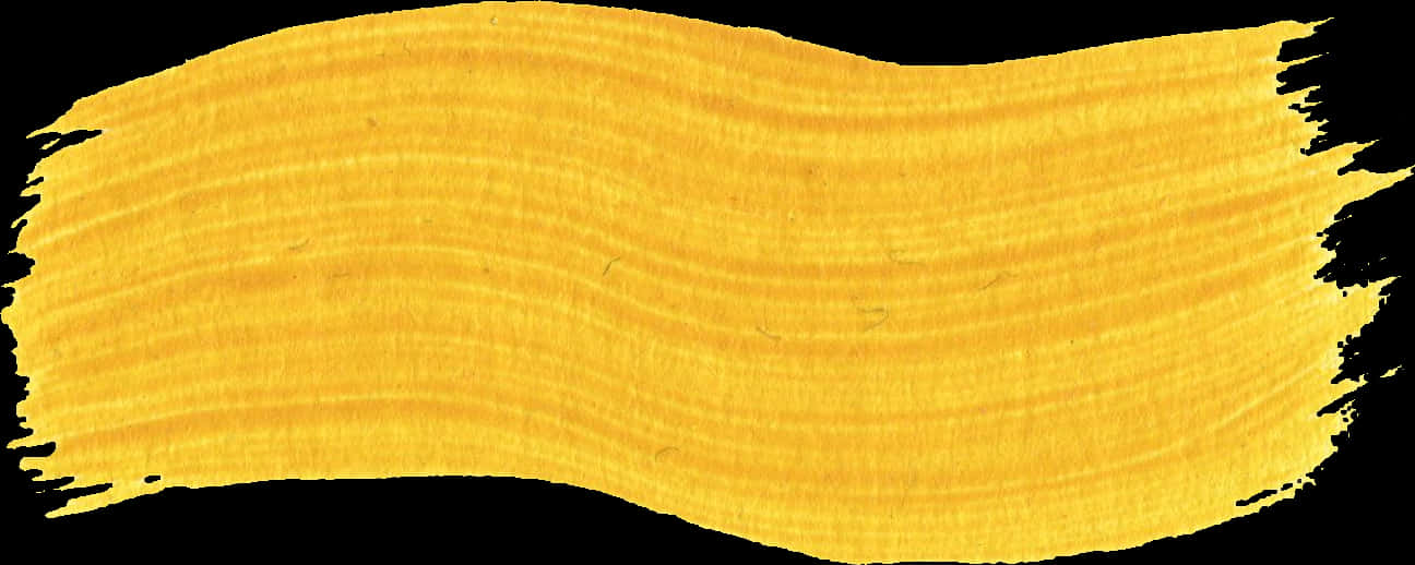 Yellow Paint Brush Stroke Texture PNG Image