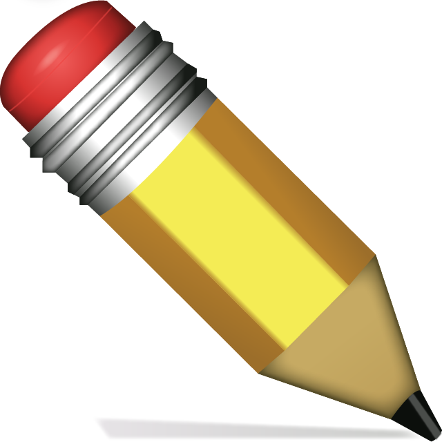 Yellow Pencil Clipart PNG Image