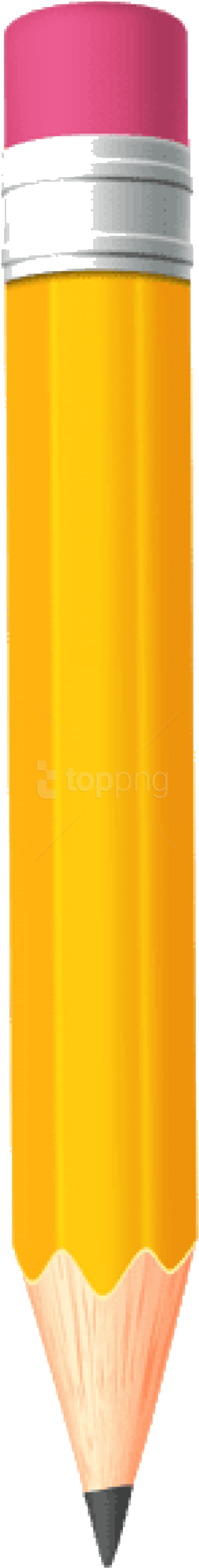 Yellow Pencil Clipart PNG Image