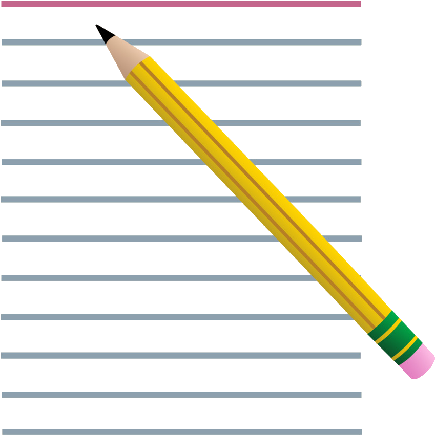 Yellow Pencil Clipart PNG Image