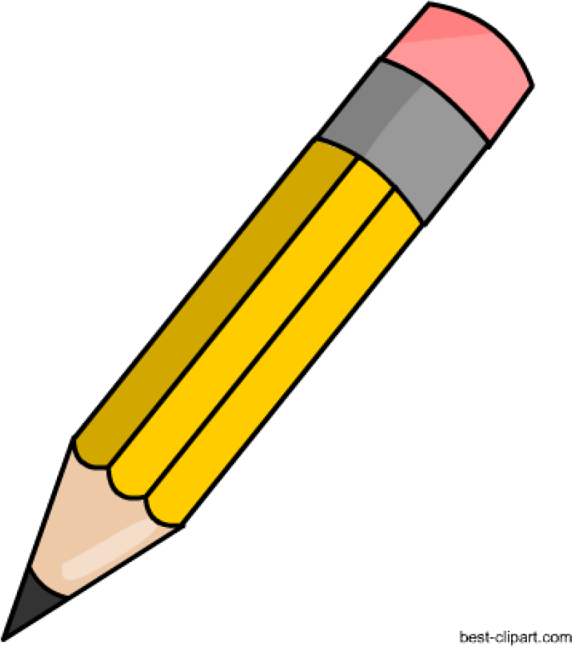 Yellow Pencil Clipart PNG Image