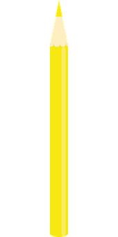 Yellow Pencil Graphic PNG Image