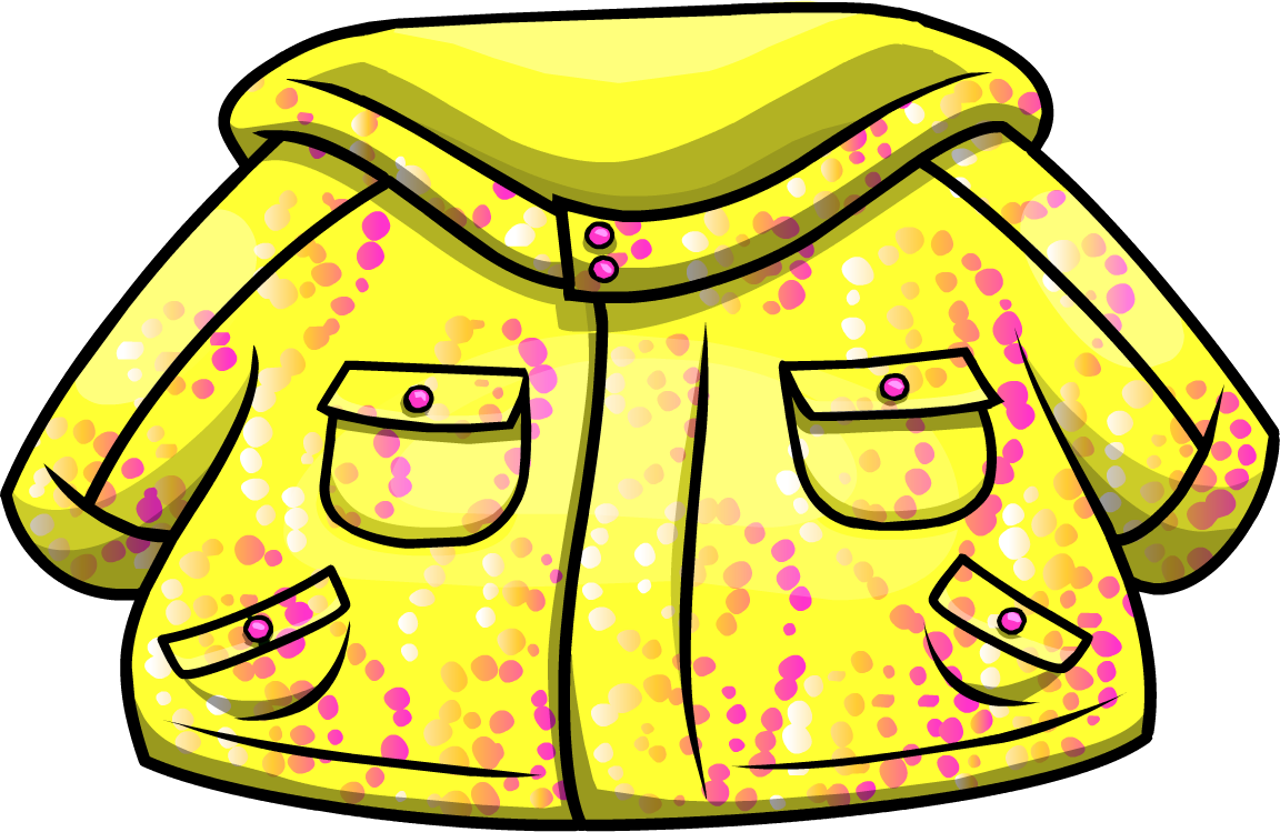 Yellow Raincoat Cartoon Illustration PNG Image