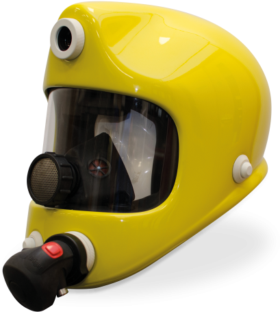 Yellow Retro Motorcycle Helmet PNG Image