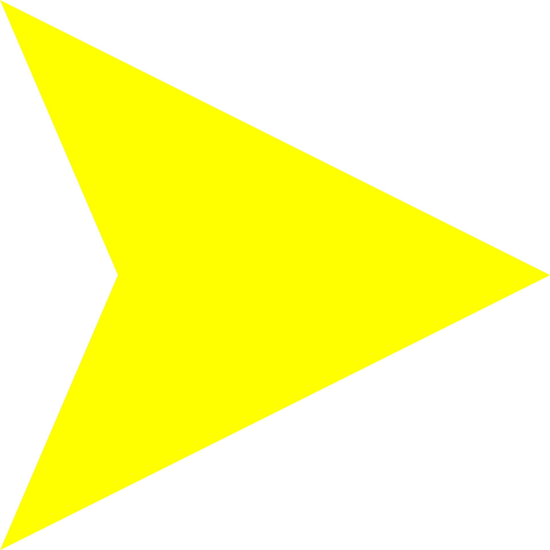 Yellow Right Arrow Graphic PNG Image