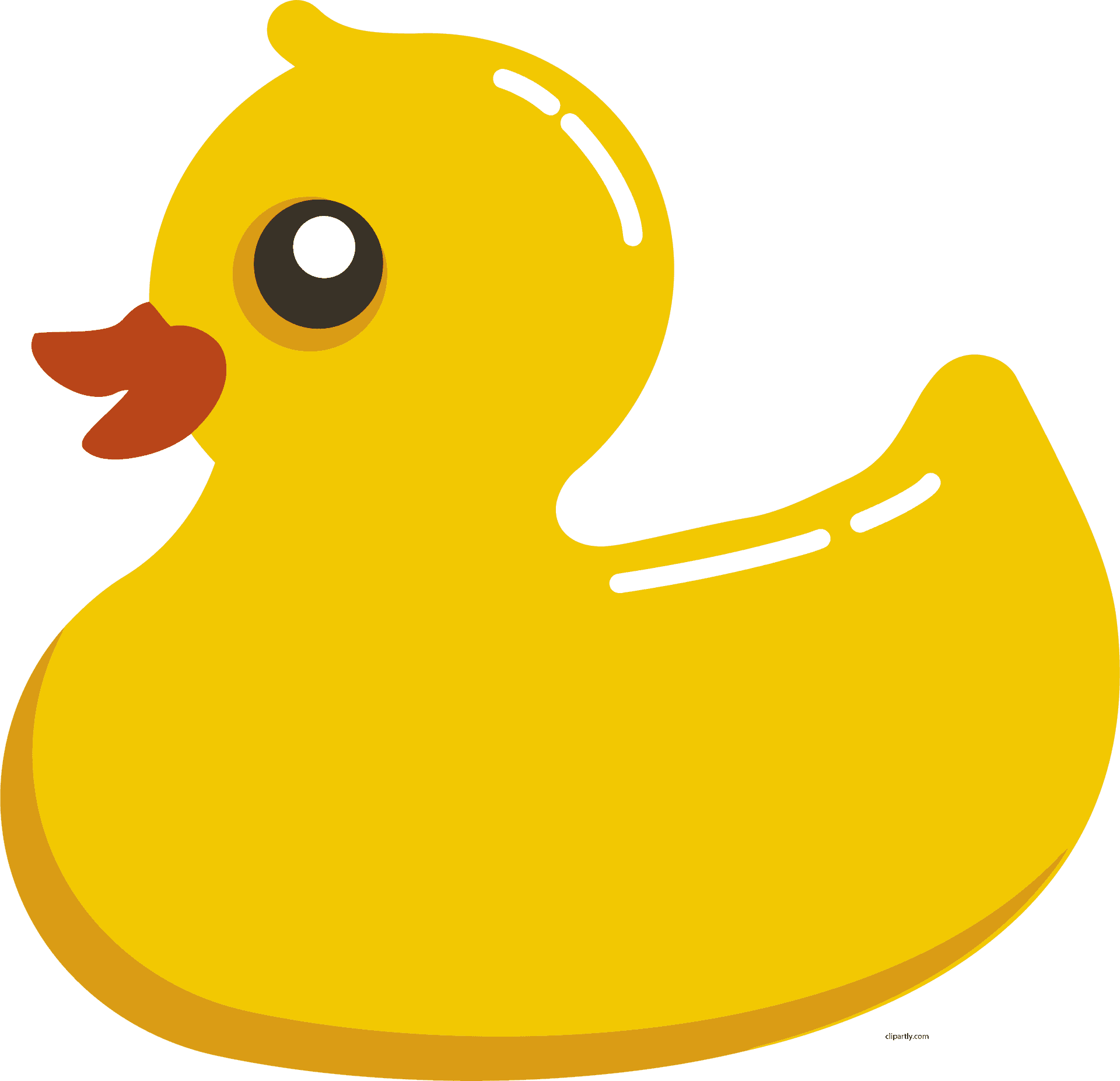 Yellow Rubber Duck Illustration PNG Image