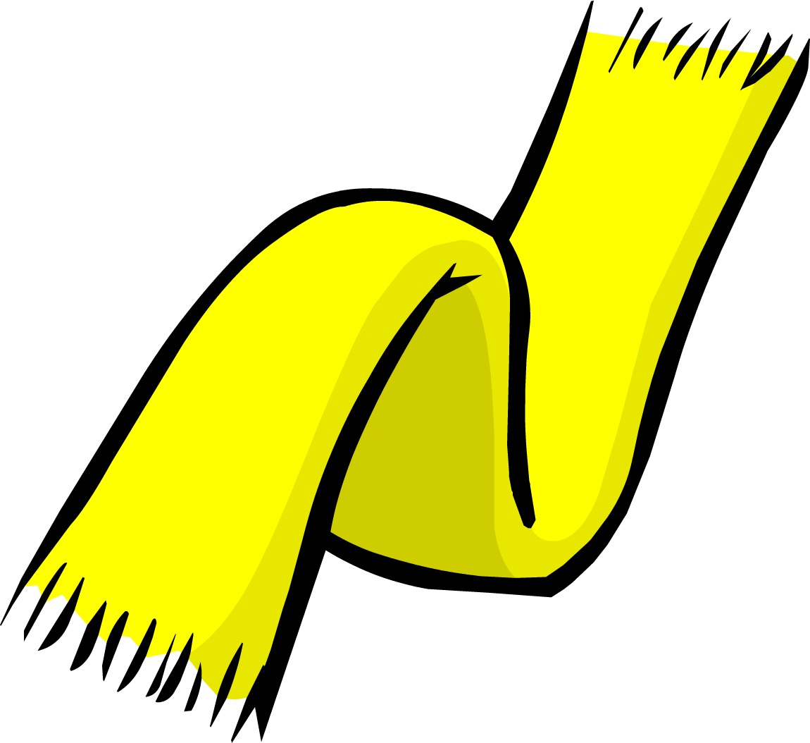 Yellow Scarf Illustration.png PNG Image