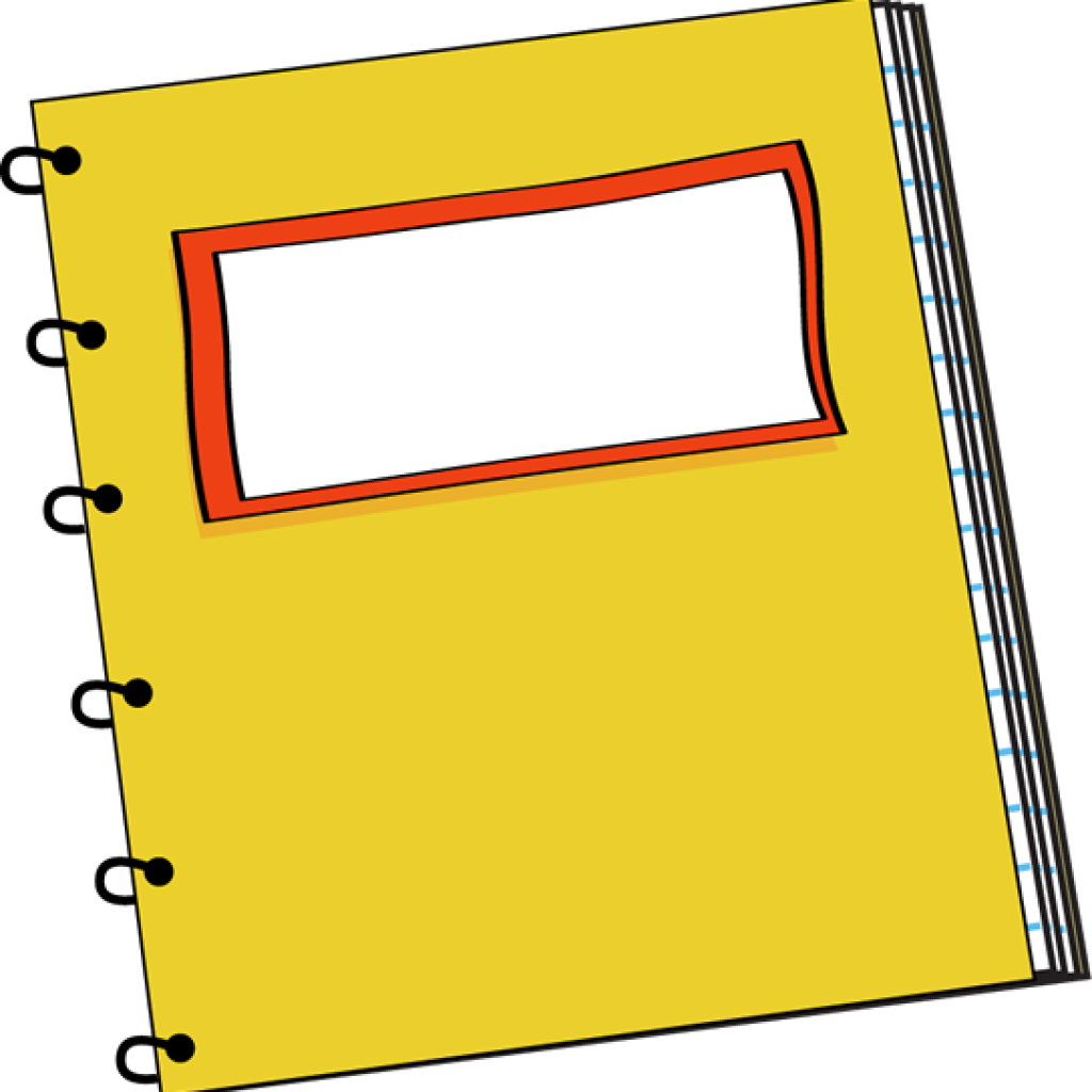 Yellow Spiral Notebook Clipart PNG Image