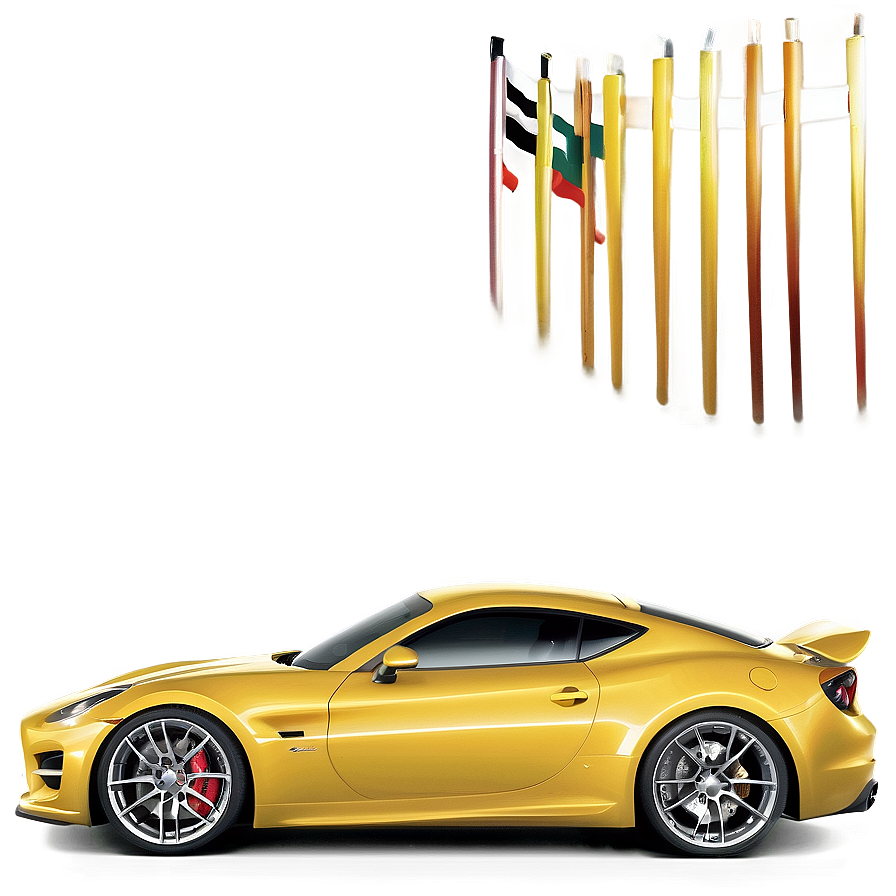 Yellow Sports Car Png Vuo PNG Image