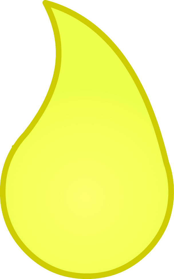 Yellow Teardrop Graphic PNG Image