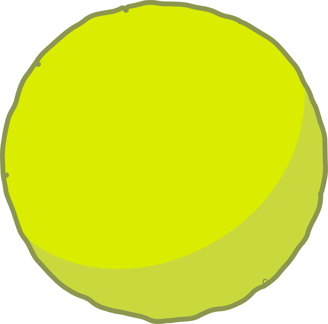 Yellow Tennis Ball Illustration PNG Image