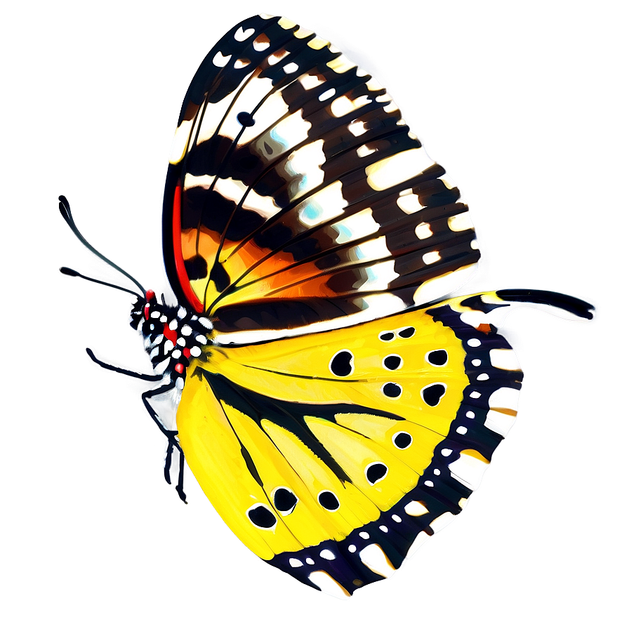 Yellow Tiger Butterfly Png Qsr95 PNG Image