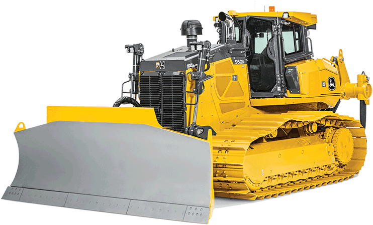 Yellow Track Bulldozer Isolated PNG Image