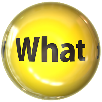 Yellow What Bubble Graphic PNG Image