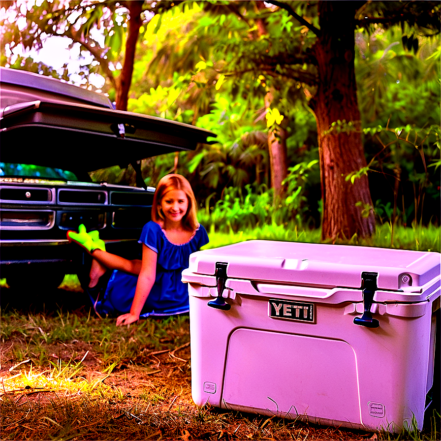 Yeti Cooler For Family Picnic Png 06282024 PNG Image